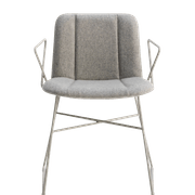Hippy Chair with Arms - Sled Base gallery detail image