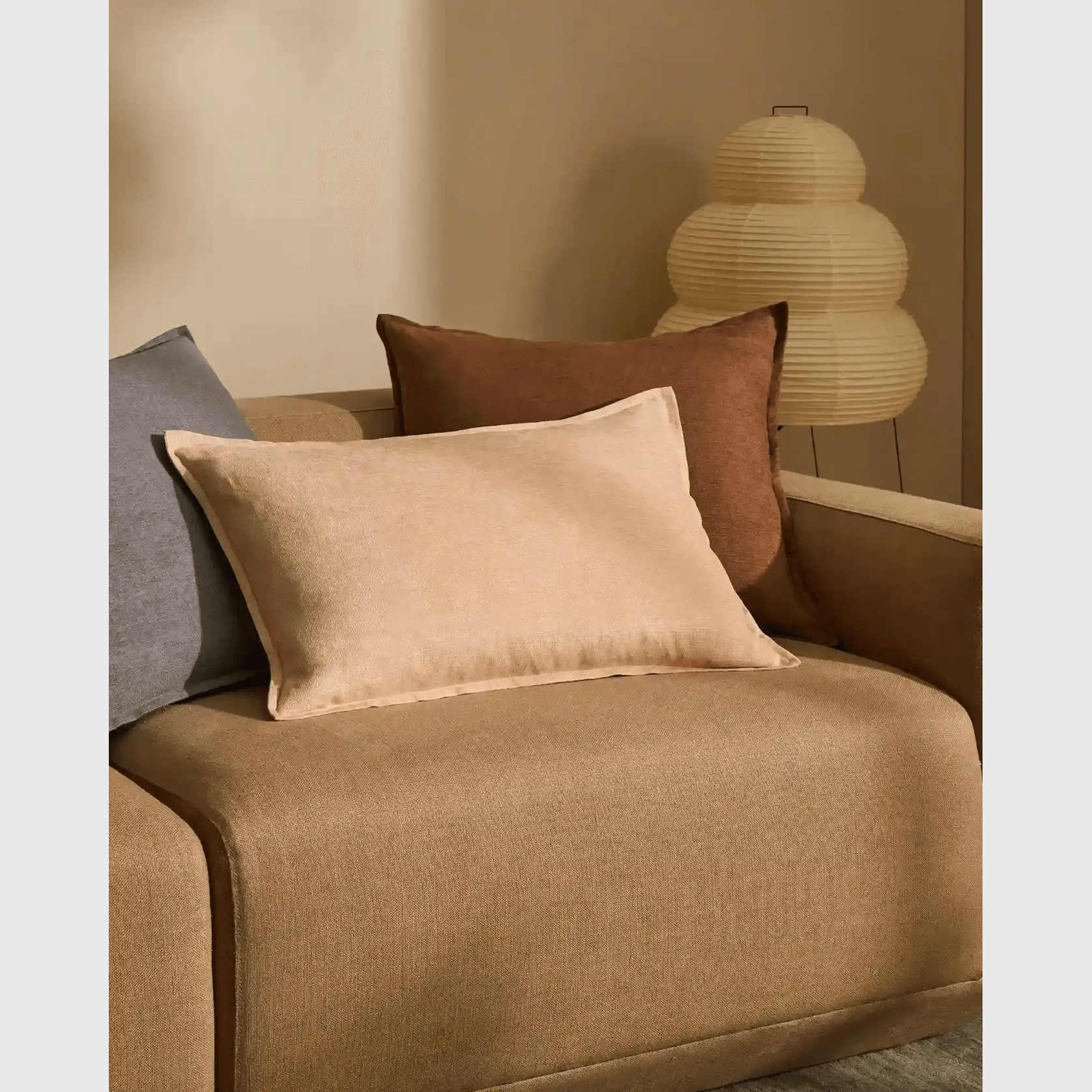 Weave Home Fiore Cushion - Denim | Square and Lumbar gallery detail image