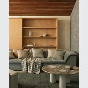 Weave Home Vista Cushion - Mineral | Chunky Linen/Wool Blend gallery detail image