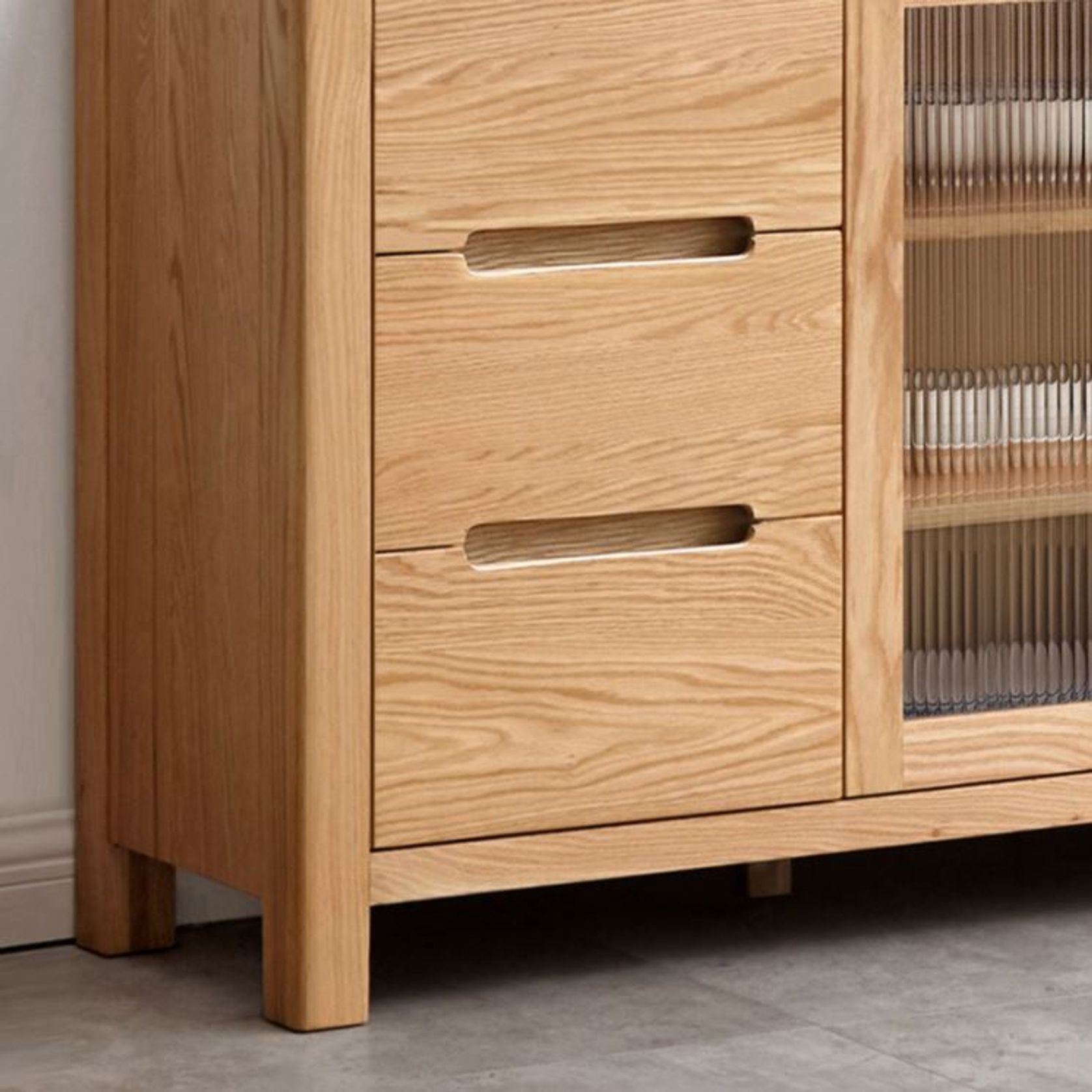 Humbie Natural Solid Oak Extra Large Sideboard gallery detail image