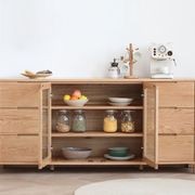 Humbie Natural Solid Oak Extra Large Sideboard gallery detail image