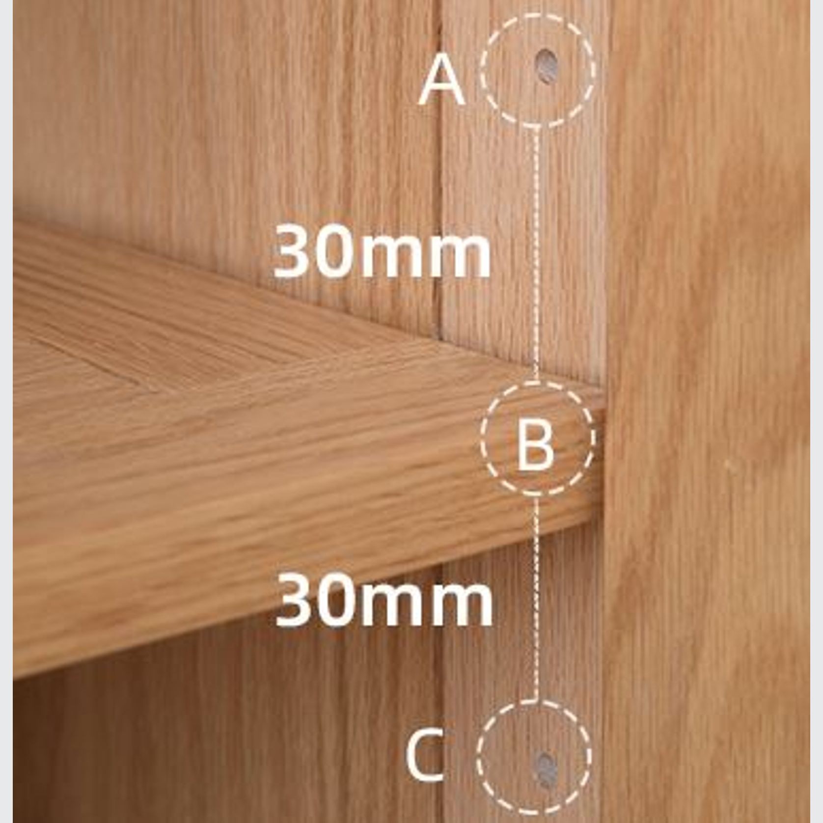 Humbie Natural Solid Oak Extra Large Sideboard gallery detail image