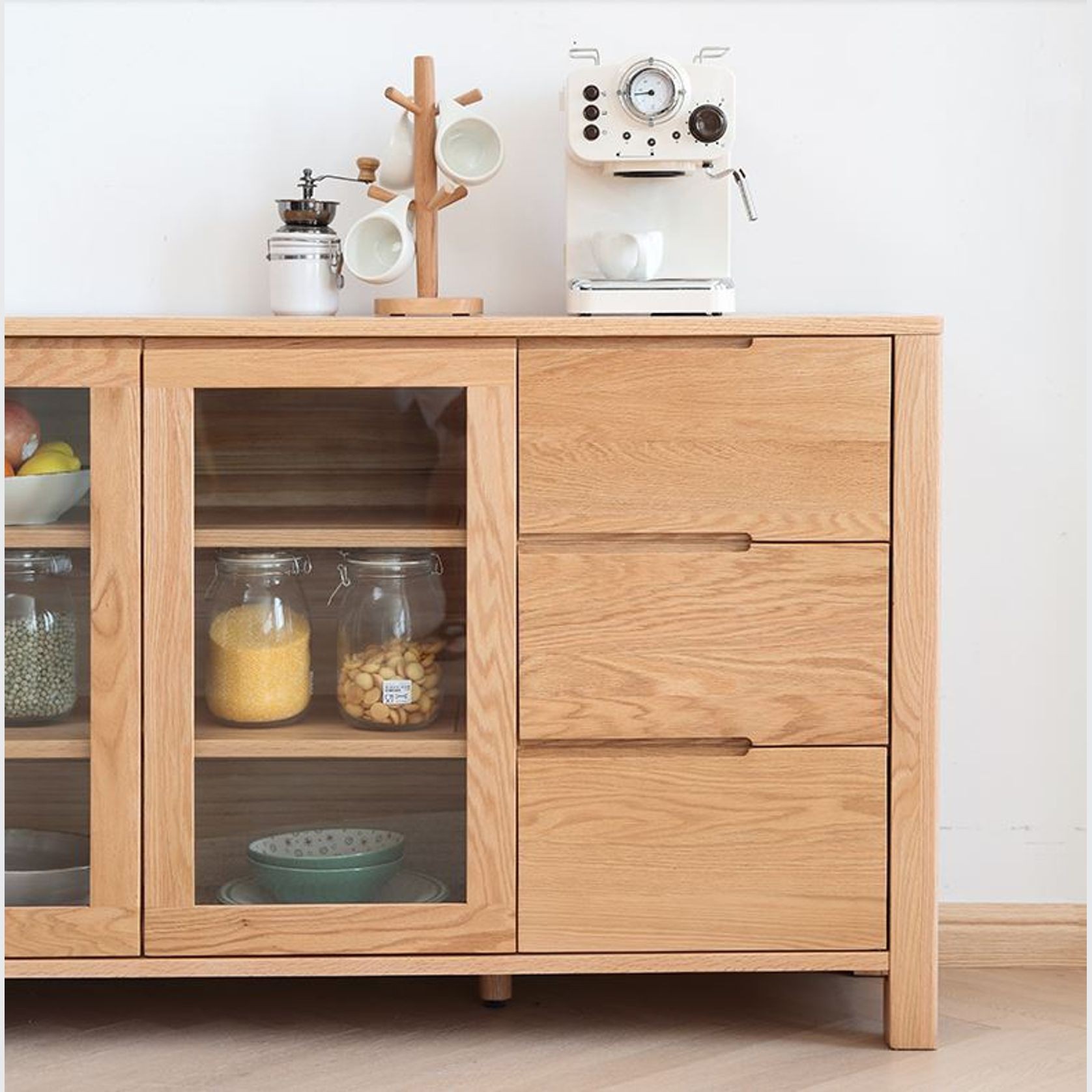 Humbie Natural Solid Oak Extra Large Sideboard gallery detail image