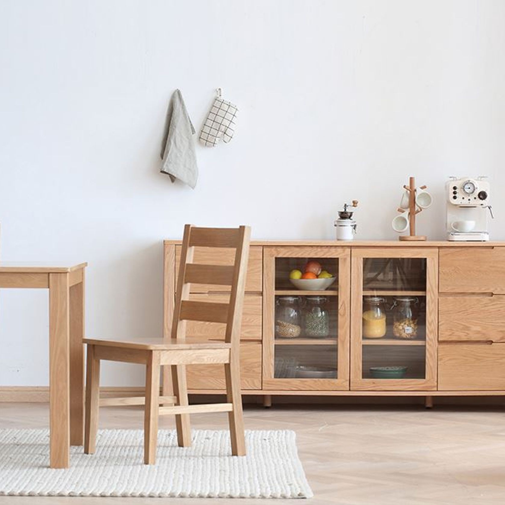 Humbie Natural Solid Oak Extra Large Sideboard gallery detail image