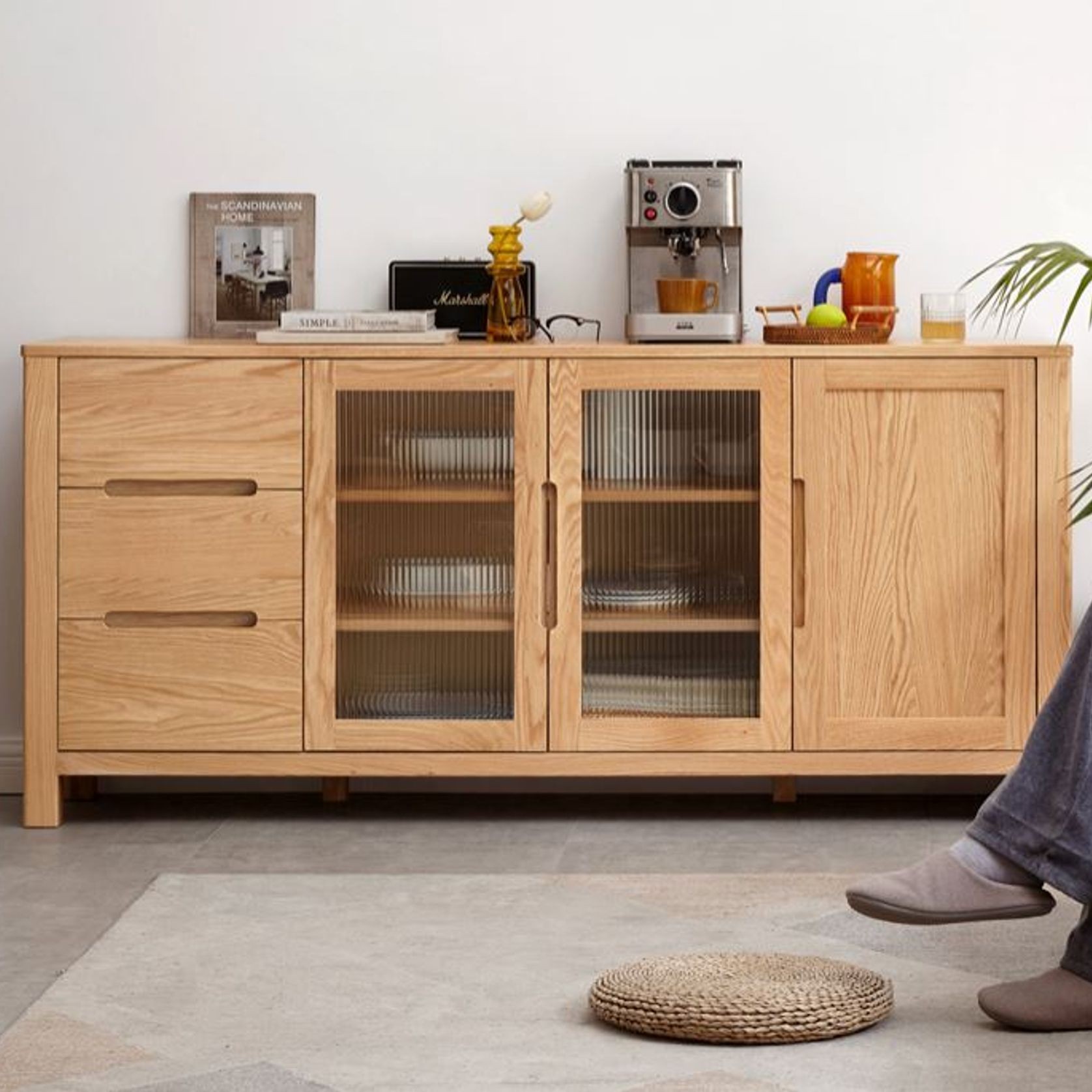 Humbie Natural Solid Oak Extra Large Sideboard gallery detail image