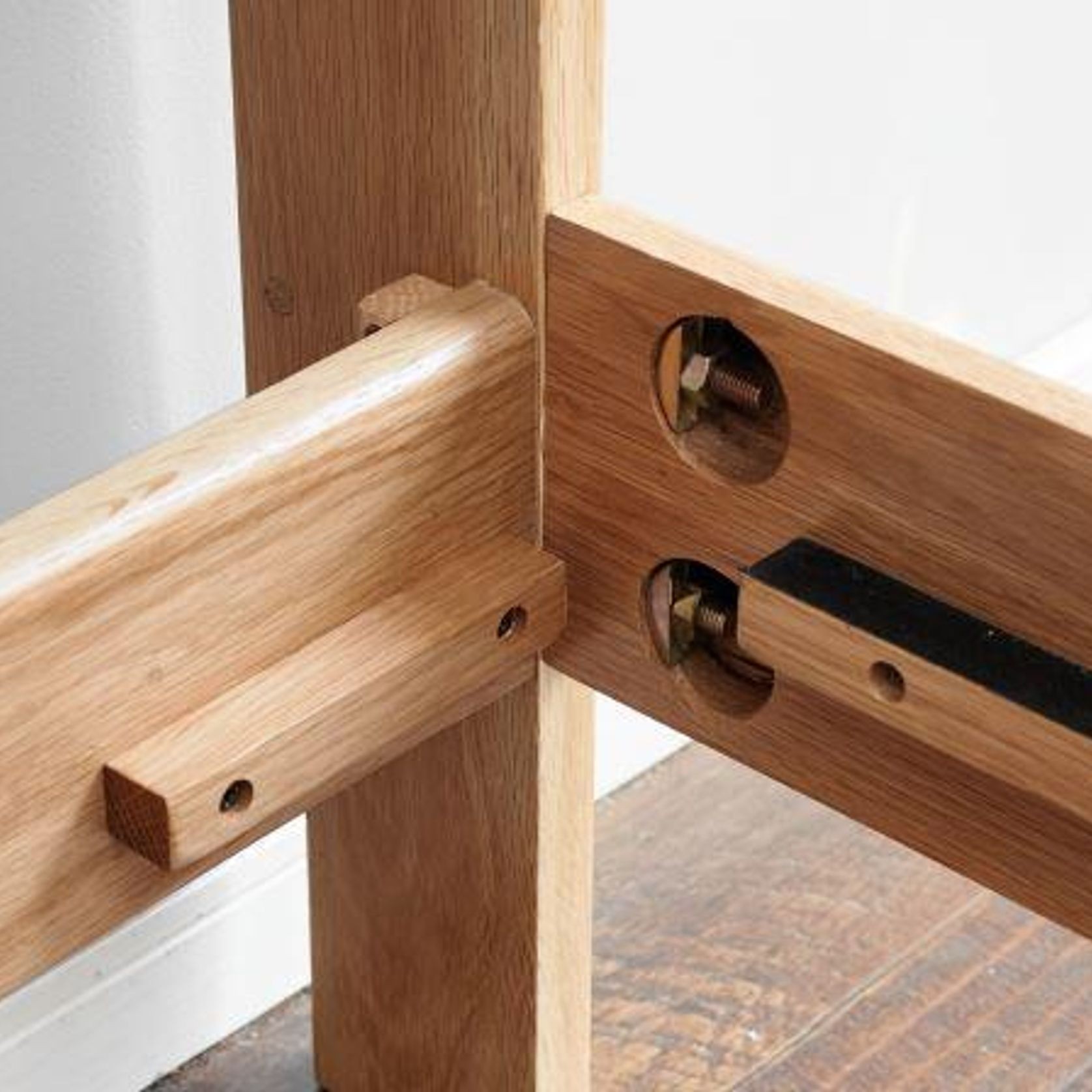 Humbie Natural Solid Oak Bed Frame gallery detail image