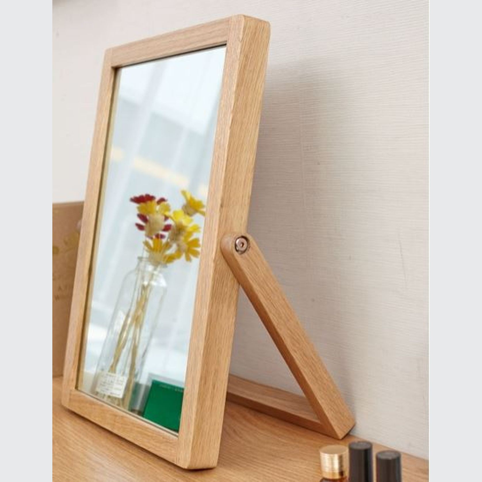 Humbie Oak Table Mirror gallery detail image