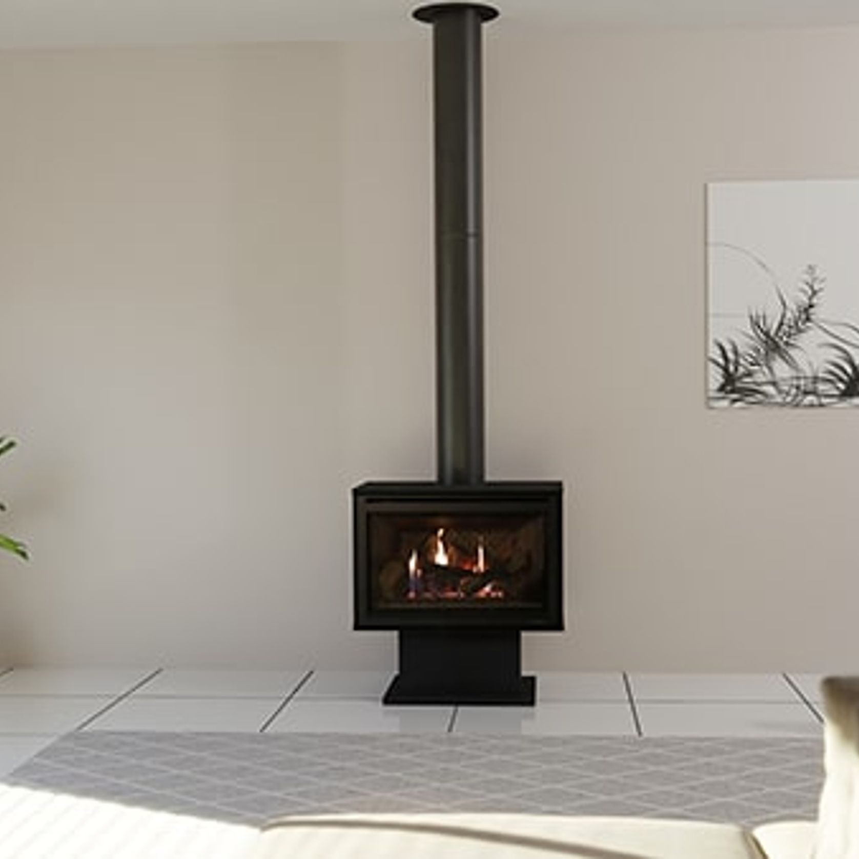 iSeries Freestanding Gas Fireplace gallery detail image