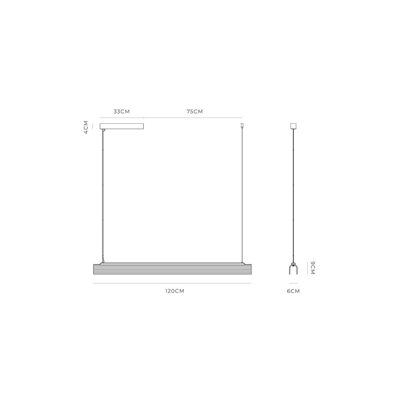 Edge Linear Pendant Light gallery detail image