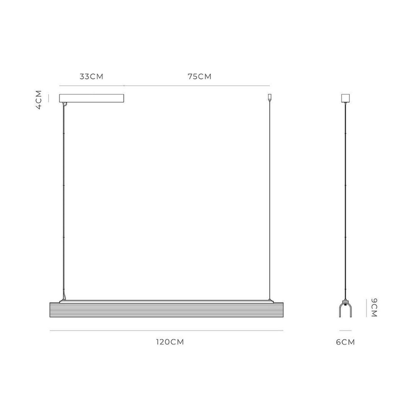 Edge Linear Pendant Light gallery detail image