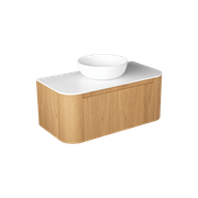 Curved Tondo 1000 Single Drawer Wall Hung Vanity Range gallery detail image