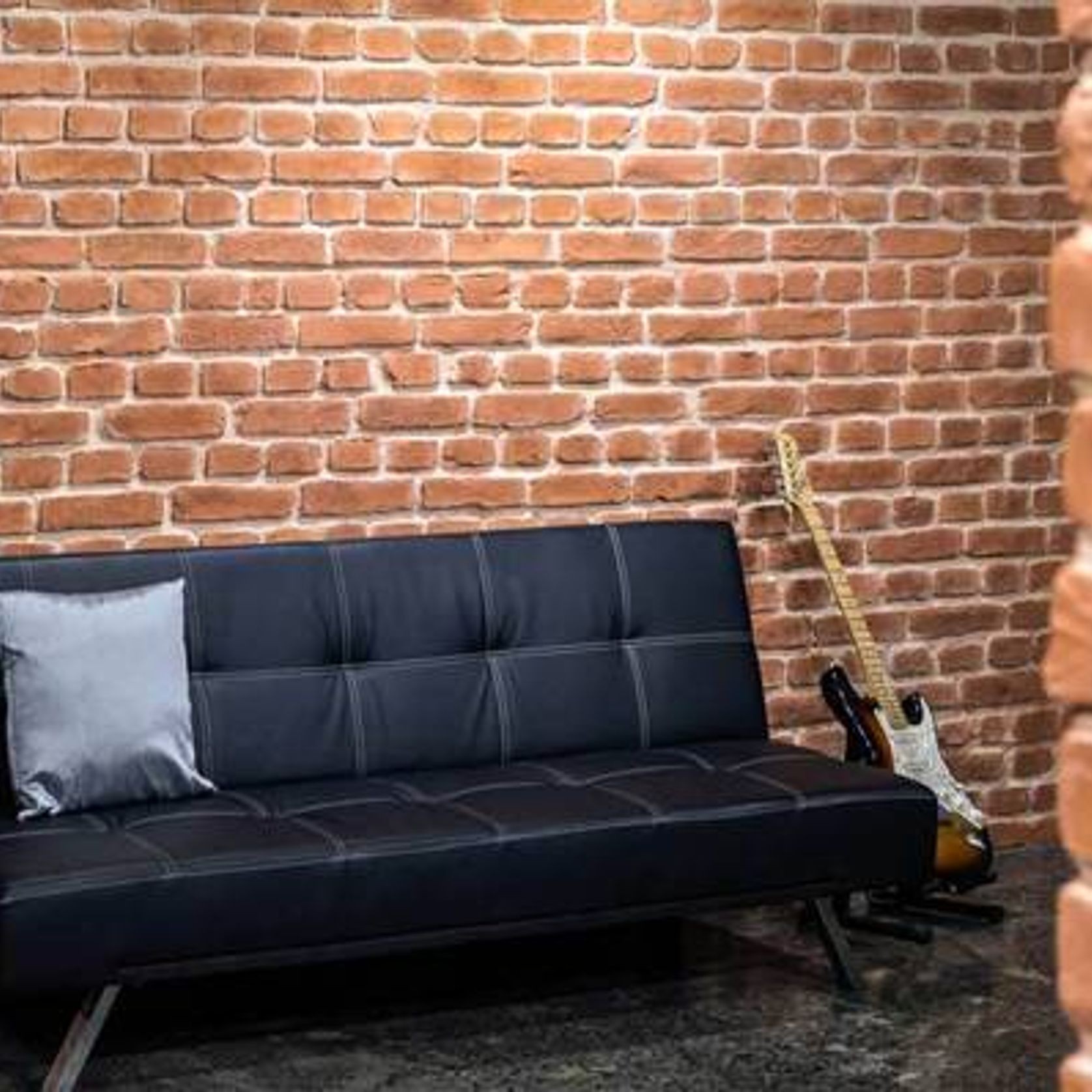 Loft Brick Wall Panels by Muros | Burnt Red gallery detail image