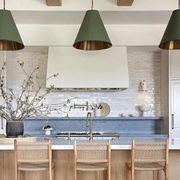 Monaco Brass Pendant - Green gallery detail image