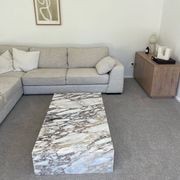 Block Coffee Table - Viola Calacatta Marble - Large | Natural Stone Co. gallery detail image