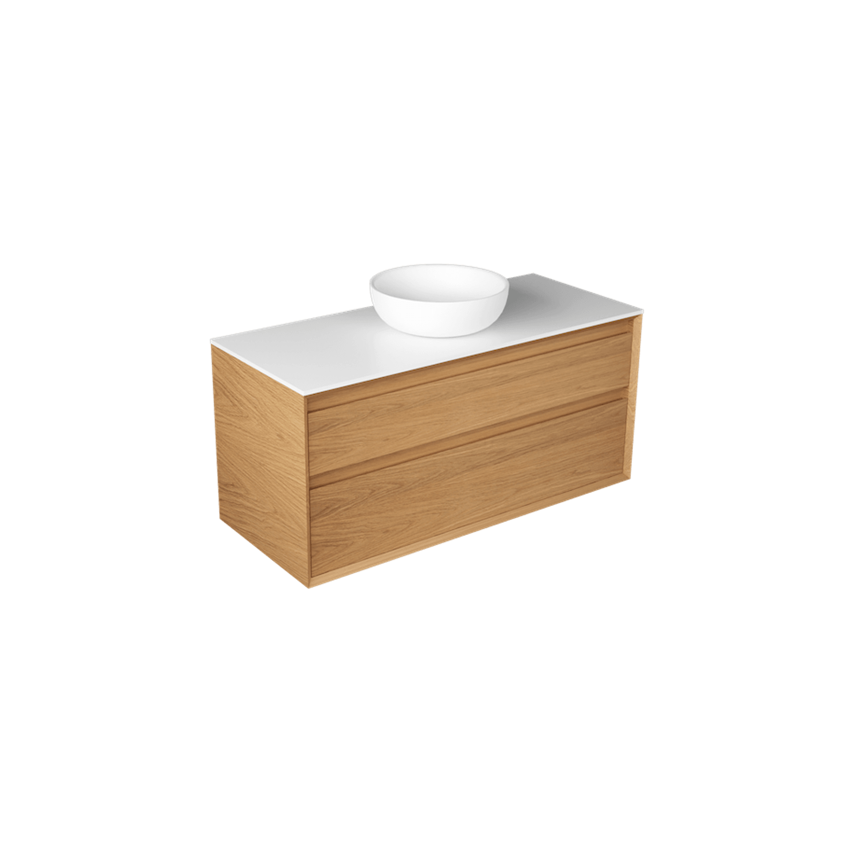 Edge Largo 1200 Two Drawer Wall Hung Vanity - 6 Colours gallery detail image