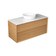 Edge Largo 1200 Two Drawer Wall Hung Vanity - 6 Colours gallery detail image