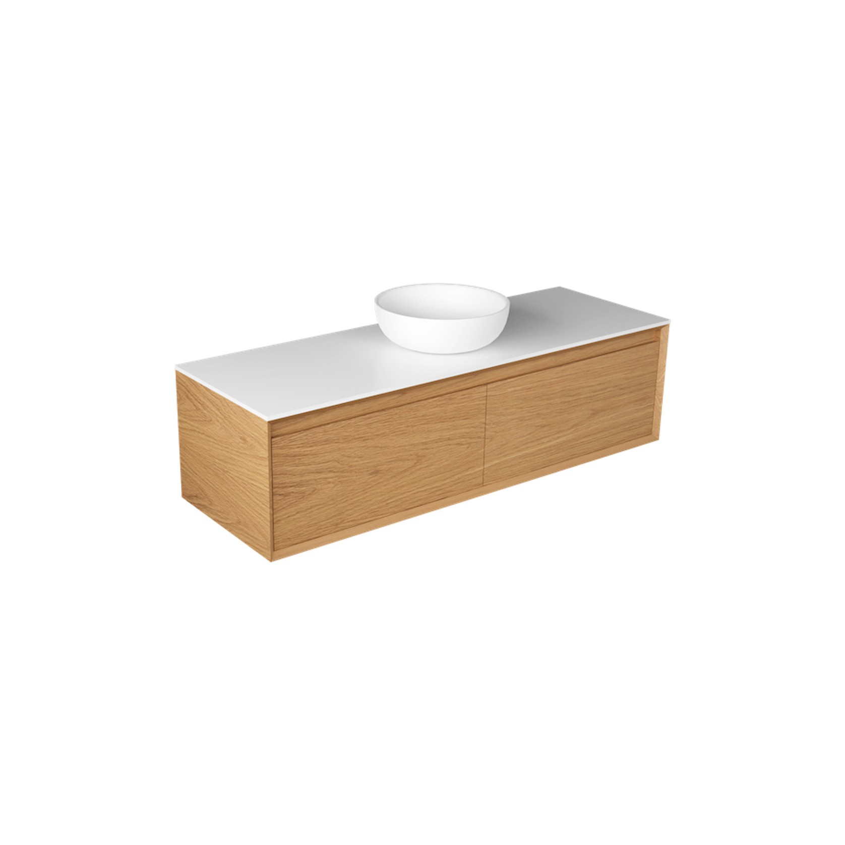 Edge Largo 1500 Side X Side Wall Hung Vanity - 6 Colours gallery detail image