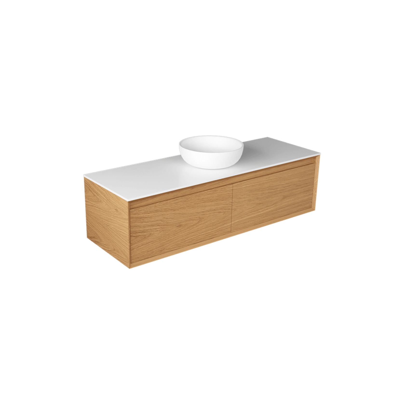 Edge Largo 1500 Side X Side Wall Hung Vanity - 6 Colours gallery detail image