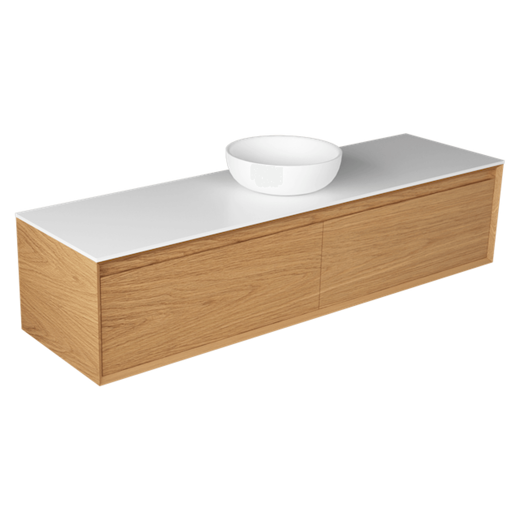 Edge Largo 1800 Side X Side Wall Hung Vanity - 6 Colours gallery detail image