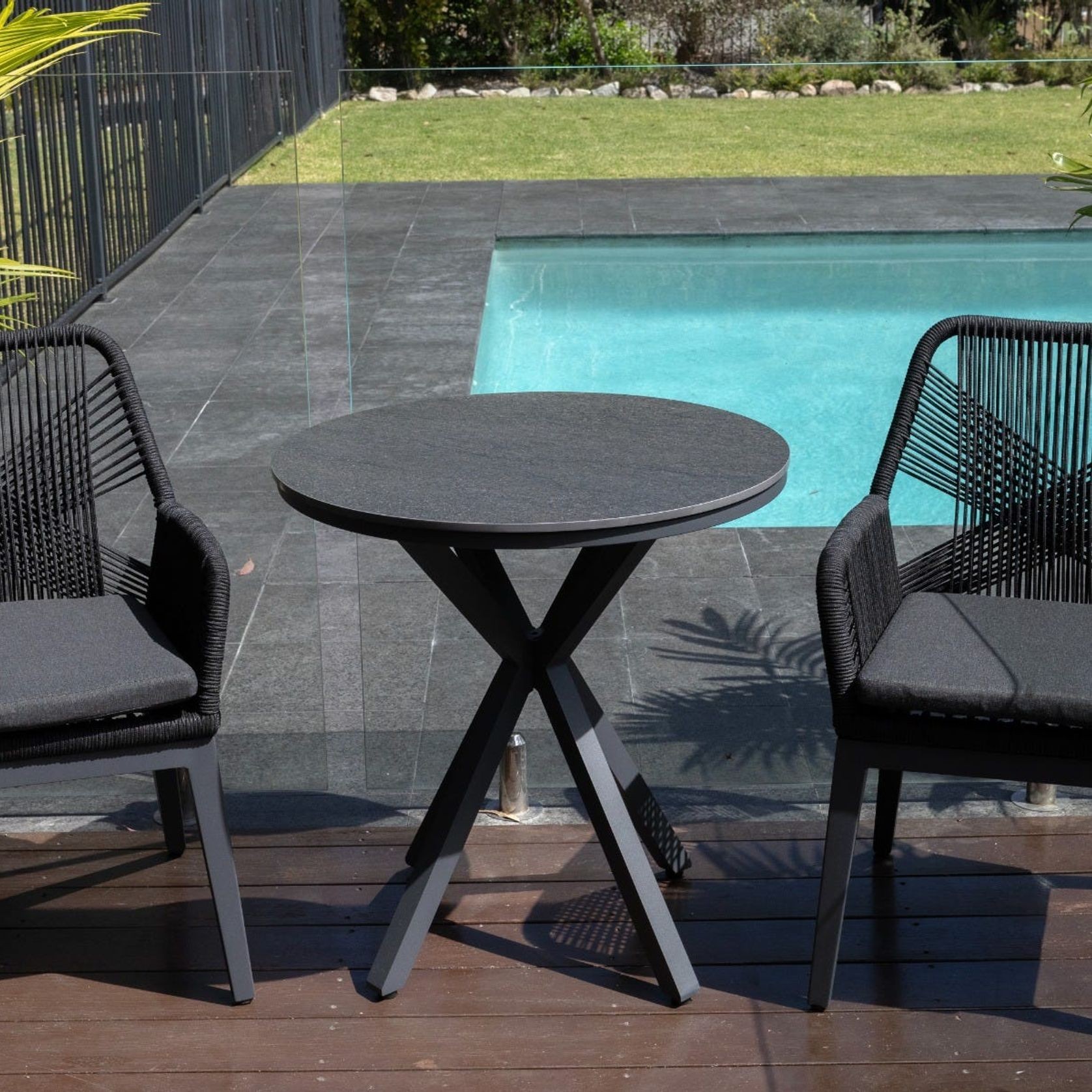 Adele Outdoor Ceramic Table - 72cm Round gallery detail image