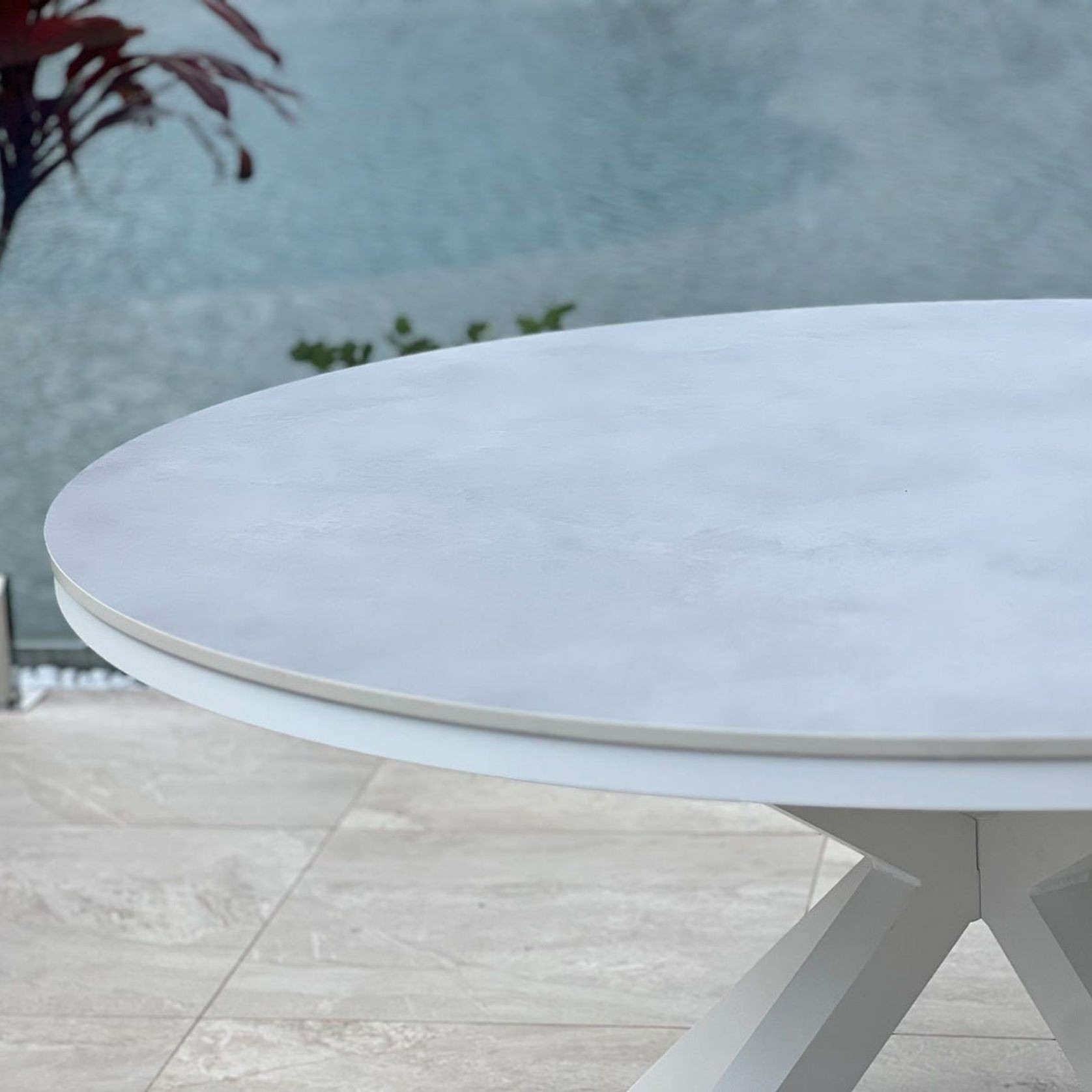 Adele Outdoor Ceramic Table- 140cm Round gallery detail image