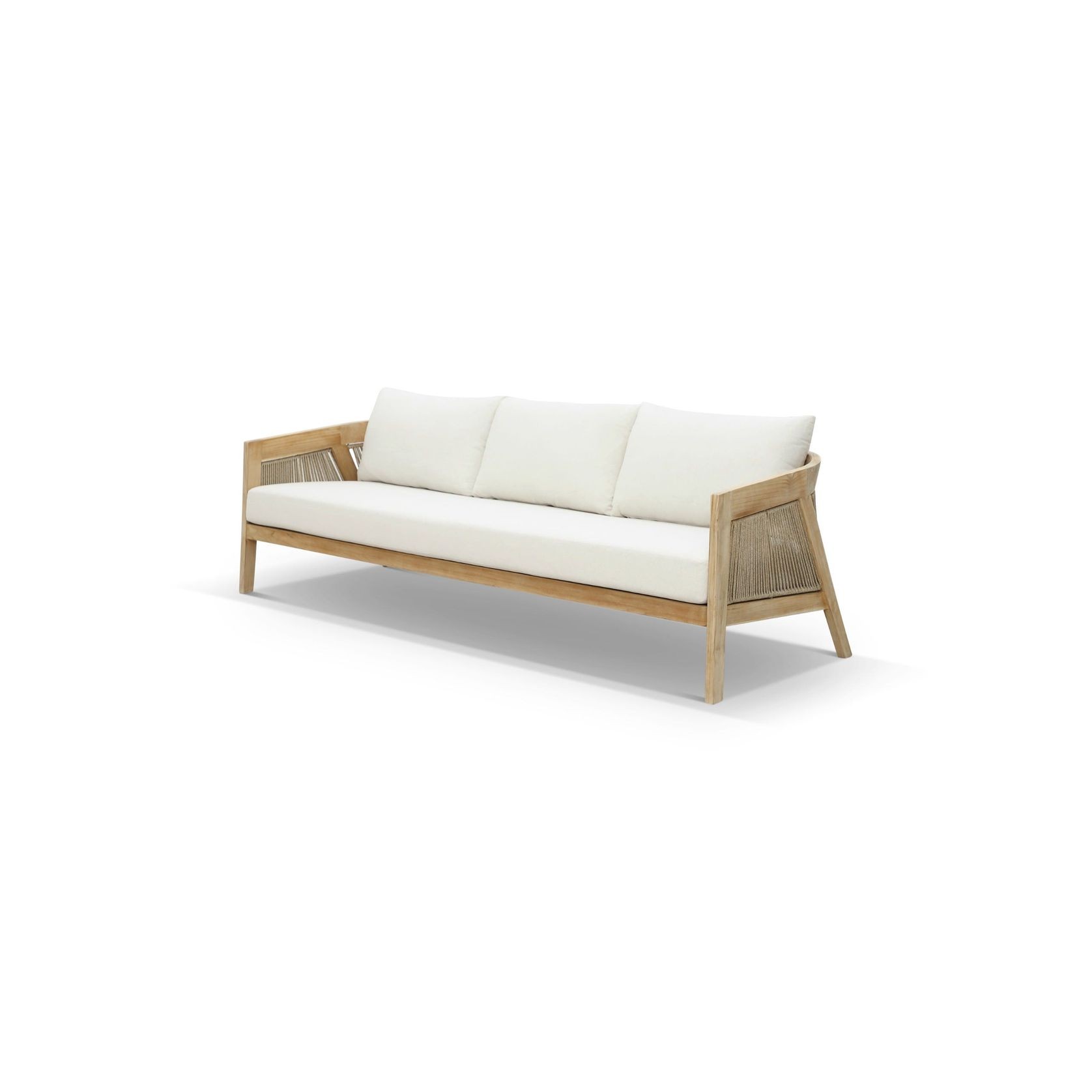Kubu 4pc Rope Outdoor Lounge Setting - 3 Seater gallery detail image