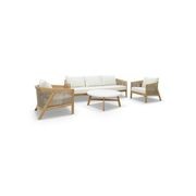 Kubu 4pc Rope Outdoor Lounge Setting - 3 Seater gallery detail image