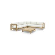 Coast 7 Seater Teak Outdoor Modular Lounge Setting gallery detail image
