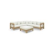 Coast 7 Seater Teak Outdoor Modular Lounge Setting gallery detail image