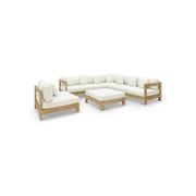 Coast 8 Seater Teak Outdoor Modular Lounge Setting gallery detail image