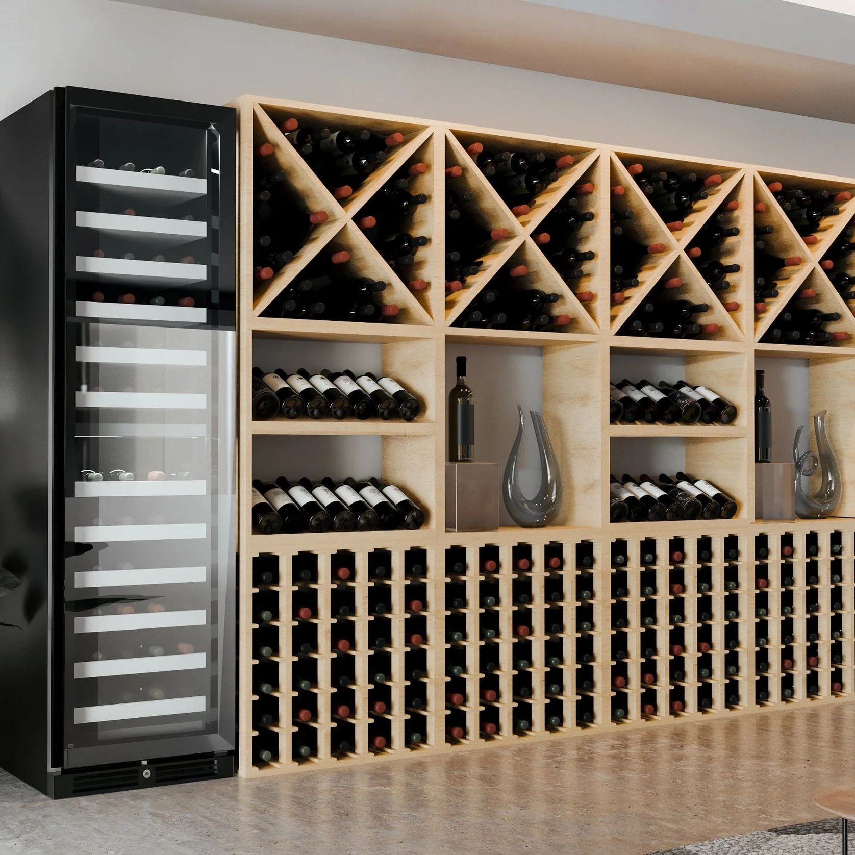 Modular Timber Wine Storage Cubes gallery detail image