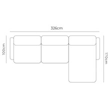 Jam 4.5 Seater RHF Chaise Sofa gallery detail image