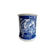 Jar With Flat Lid Metal Ring Blue & White Ducks gallery detail image