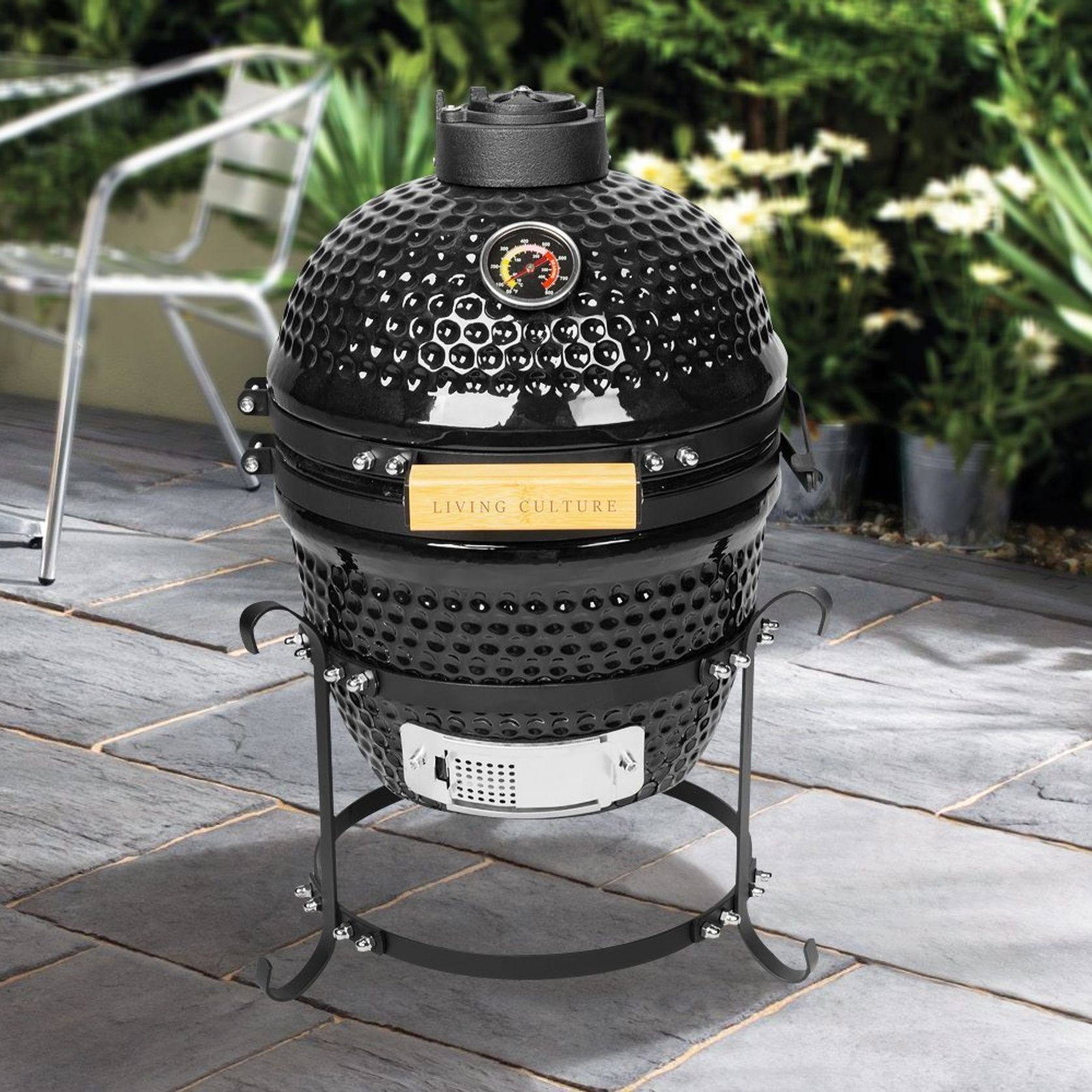 13 - Inch Kamado Ceramic Charcoal Grill With Bonus Accessory Pack gallery detail image