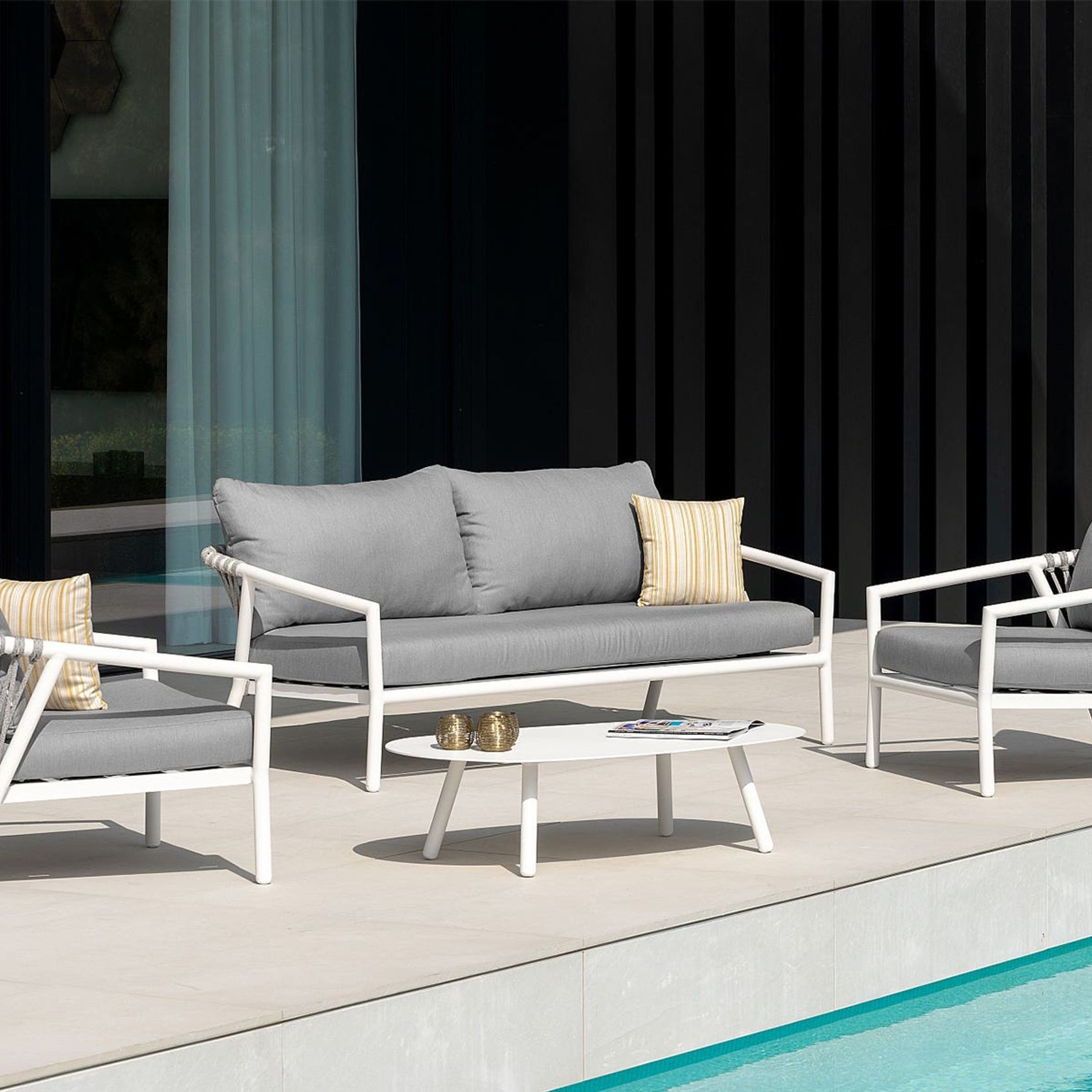 Kapra 4pc Outdoor Sofa Setting gallery detail image