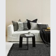 Baya Keaton Cushion - Black | 100% Linen gallery detail image