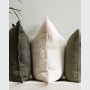 Baya Keaton Cushion - Cream | 100% Linen gallery detail image