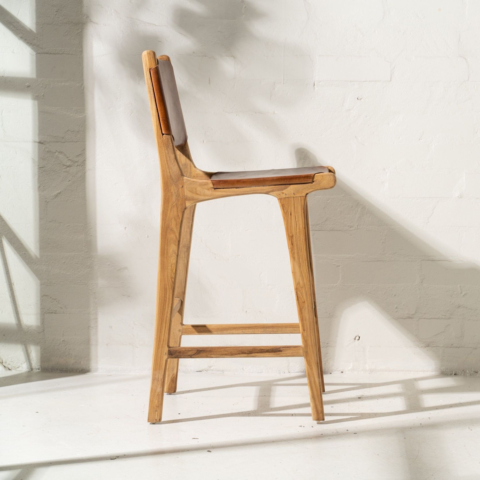 Kelile Leather Barstool gallery detail image
