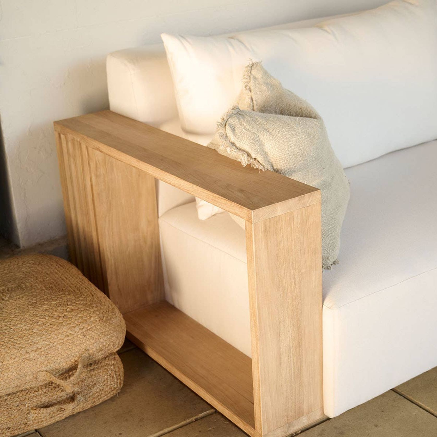 Kendari 3 Seater Teak Outdoor Lounge gallery detail image