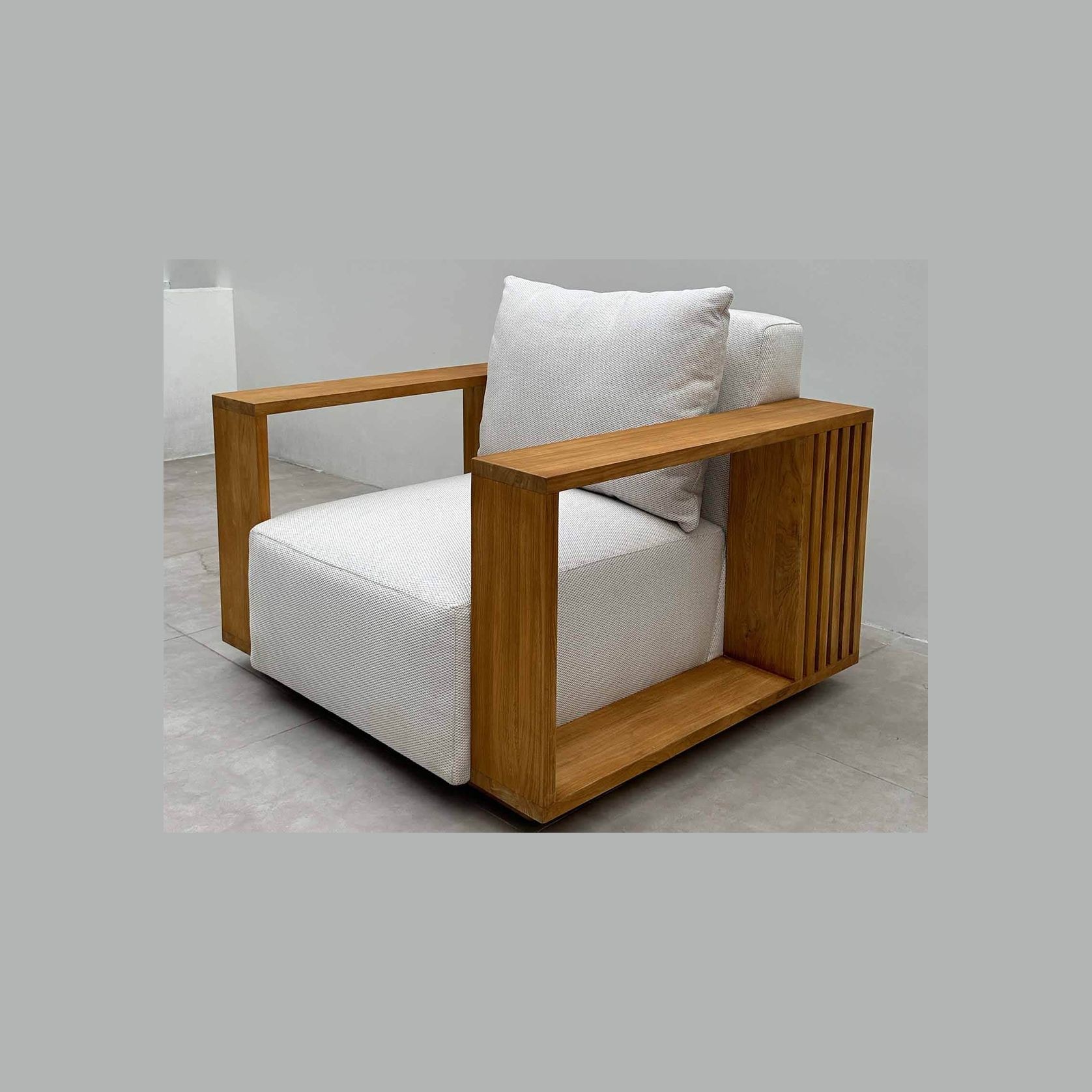 Kendari 4pc Teak Outdoor Lounge Setting gallery detail image