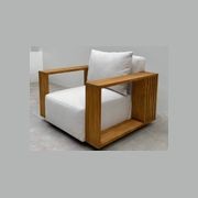 Kendari 4pc Teak Outdoor Lounge Setting gallery detail image