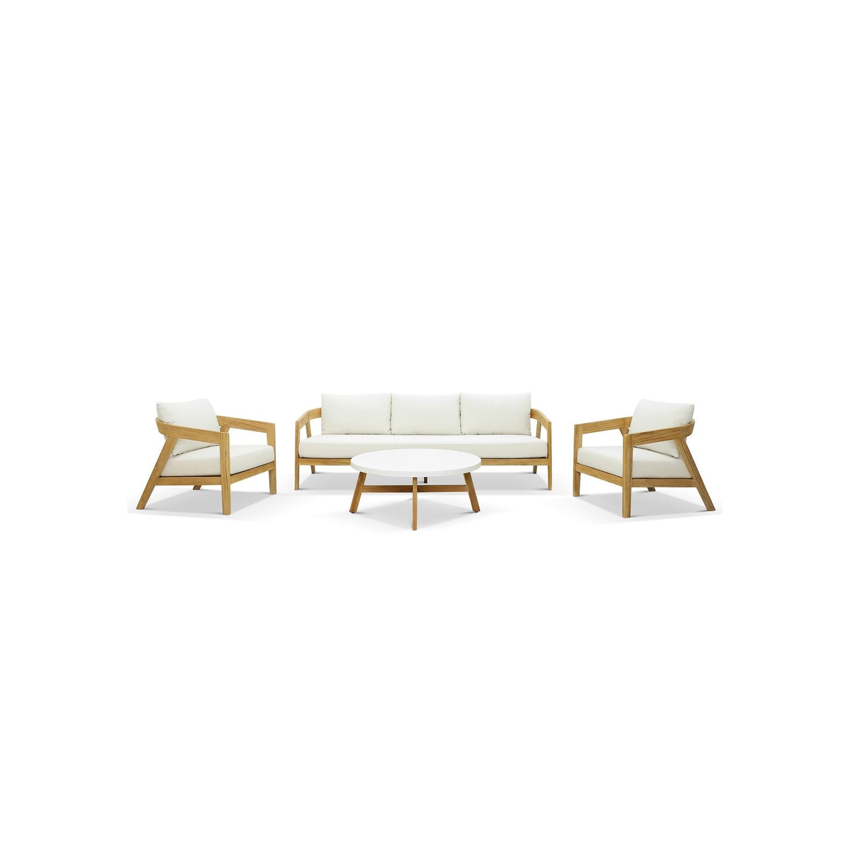 Kona 4pc Teak Outdoor Lounge Setting gallery detail image
