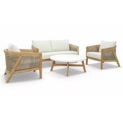 Kubu 4pc Rope Outdoor Lounge Setting - 2 Seater gallery detail image