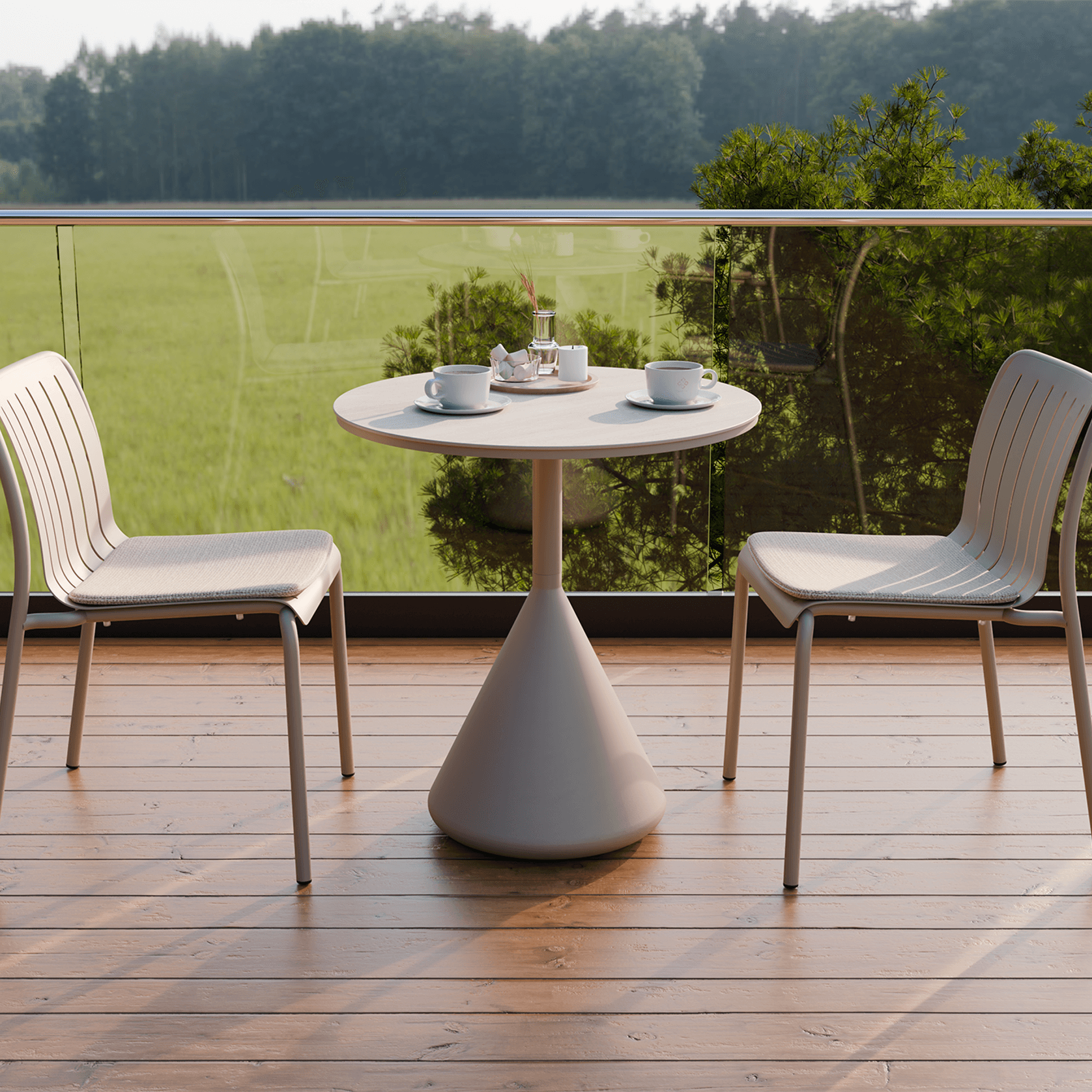 Kora Cafe Table CERAMIC - outdoor gallery detail image