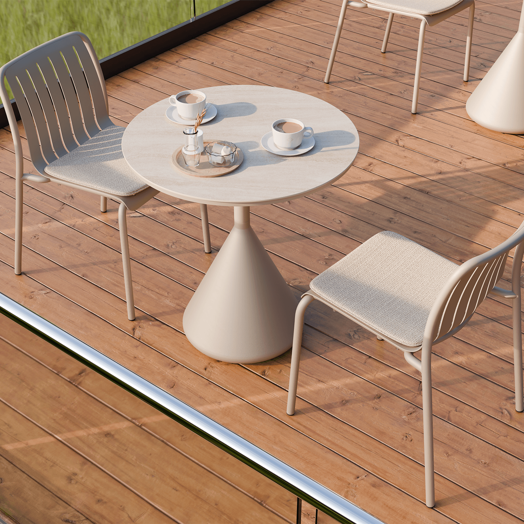Kora Cafe Table CERAMIC - outdoor gallery detail image