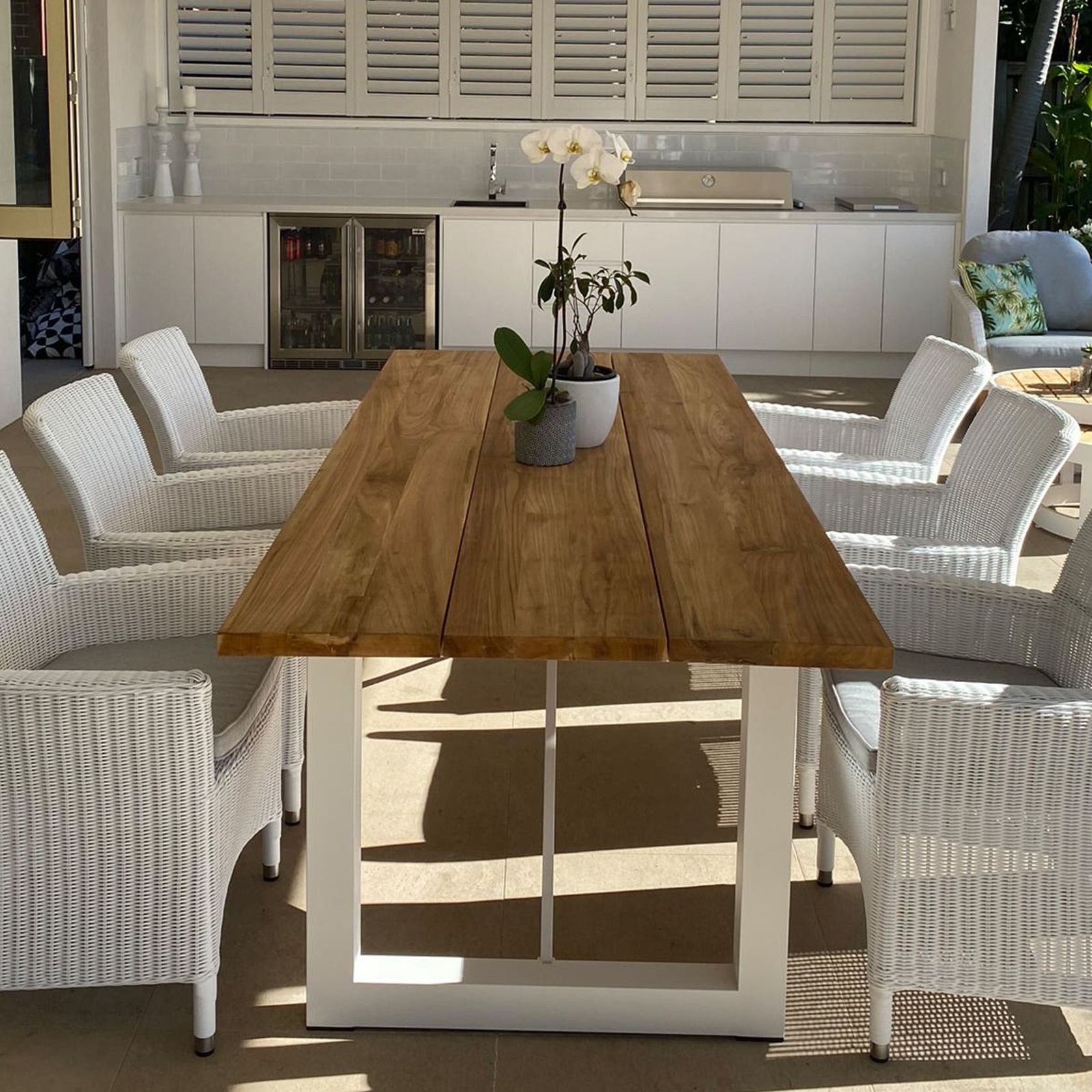 Laguna Table with Mateus Chairs 7pc Outdoor Dining Setting gallery detail image