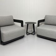 Laguna Swivel Armchair Set with Lucy Table gallery detail image