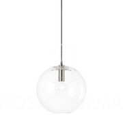 Ariana Glass Pendant Light - Chrome gallery detail image