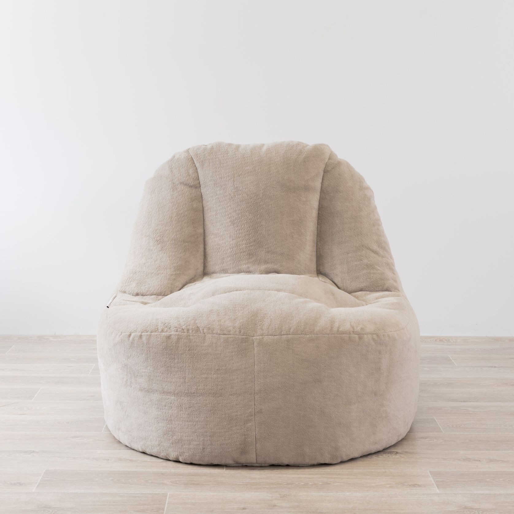 Plush Lounger Bean Bag Chair - Champagne Latte gallery detail image
