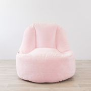 Plush Fur Lounger Bean Bag Chair - Soft Pink gallery detail image